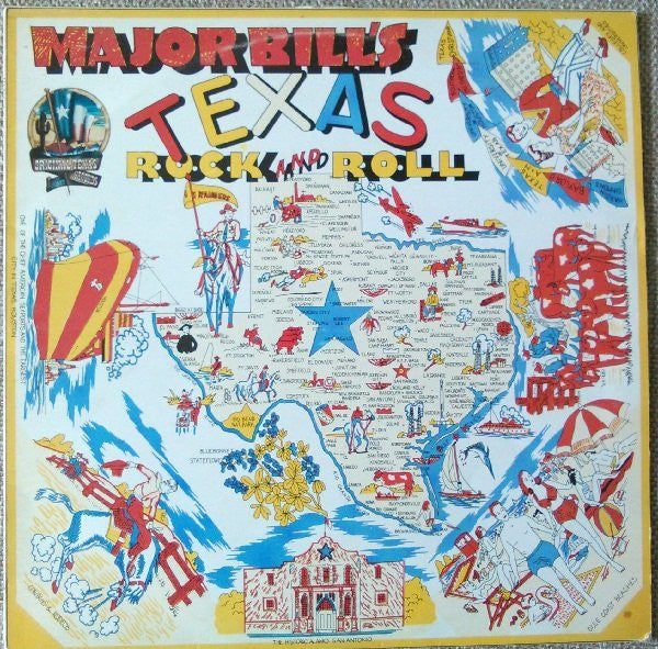 Various : Major Bill's Texas Rock And Roll (LP, Comp, Mono)