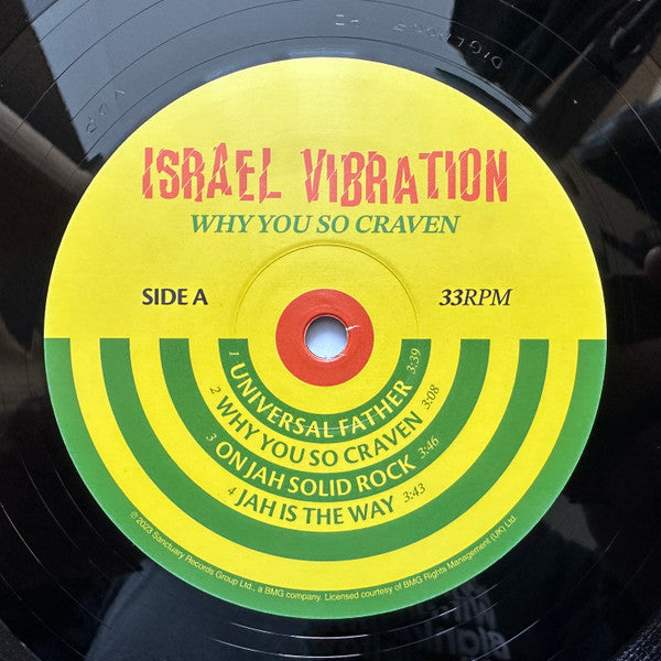 Israel Vibration : Why You So Craven (LP, RE, RM, 180)