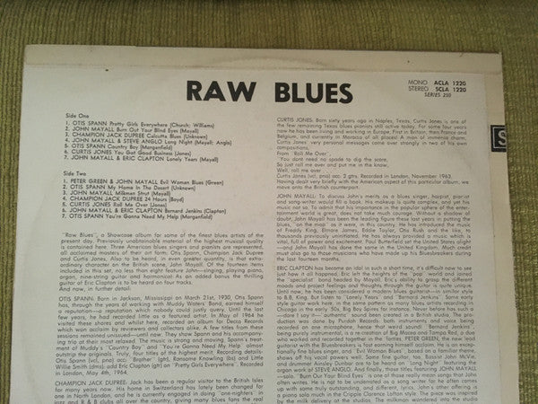 Various : Raw Blues (LP, Comp)