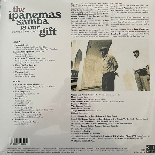 The Ipanemas* : Samba Is Our Gift (O Samba É Nosso Dom) (LP, Album, RSD, Ltd, Gre)