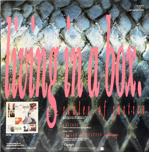 Living In A Box : Scales Of Justice (12", Single, Ltd)