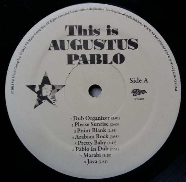 Augustus Pablo : This Is Augustus Pablo (LP, Album, RE, RM)