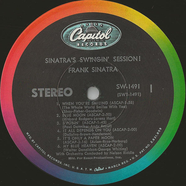 Frank Sinatra : Sinatra's Swingin' Session!!! (LP, Album, RE)