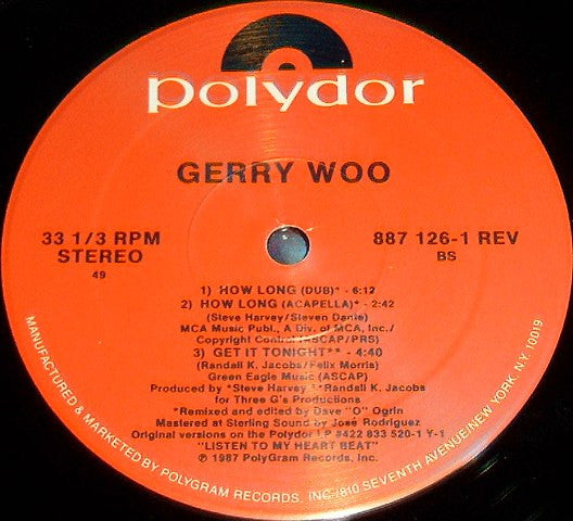 Gerry Woo (2) : How Long (12")