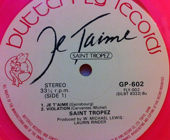 Saint Tropez : Je T'Aime (LP, Album, Pin)