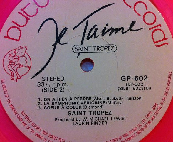 Saint Tropez : Je T'Aime (LP, Album, Pin)