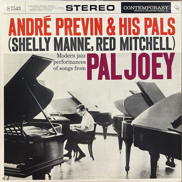 André Previn & His Pals : Modern Jazz Performances Of Songs From Pal Joey (LP, Album, RE)