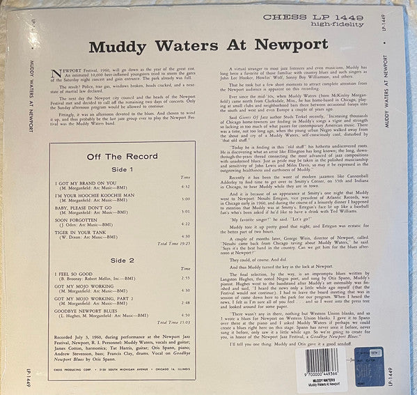 Muddy Waters : Muddy Waters At Newport 1960 (LP, Album, Bla)