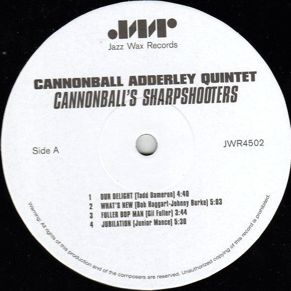 Julian "Cannonball" Adderley* : Cannonball's Sharpshooters (LP, Album, Ltd, RE, 180)