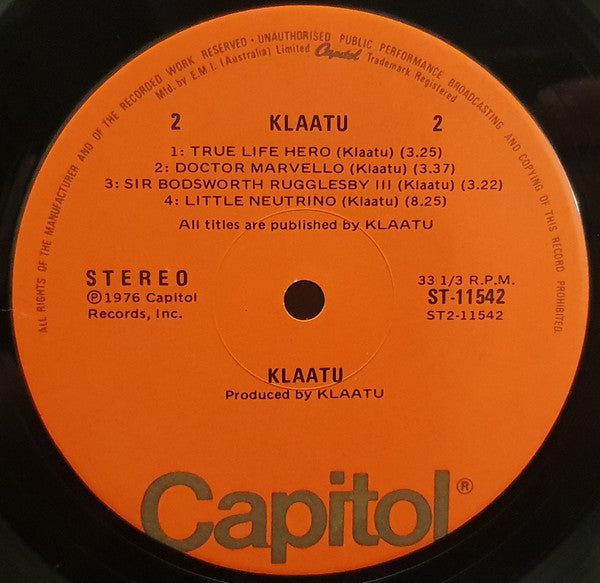 Klaatu : Klaatu (LP, Album)