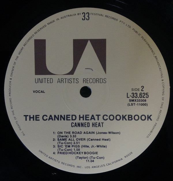 Canned Heat : The Canned Heat Cook Book (The Best Of Canned Heat) (LP, Comp, RP)