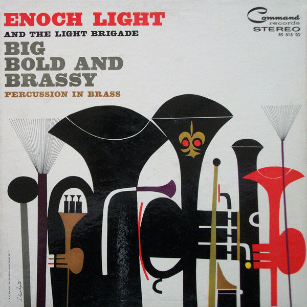 Enoch Light And The Light Brigade : Big Bold And Brassy Percussion In Brass (LP, Album)