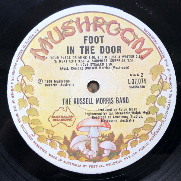 The Russell Morris Band : Foot In The Door (LP, Album)