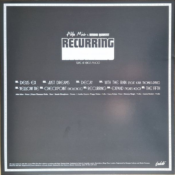 Alfa Mist & Amika Quartet :  Recurring (Live At King's Place) (LP, Ltd, Cle)