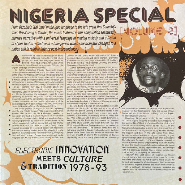 Various : Nigeria Special Volume 3: Electronic Innovation Meets Culture And Tradition 1978​-​93  (3xLP, Comp)