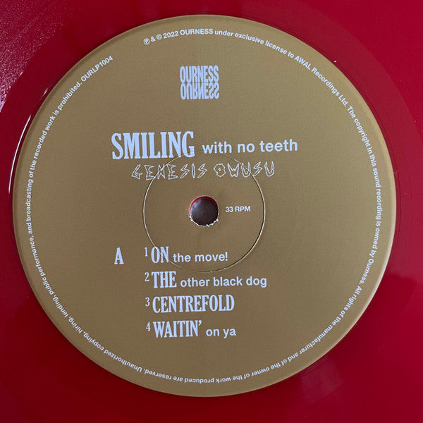 Genesis Owusu : Smiling With No Teeth (2xLP, Album, Red)