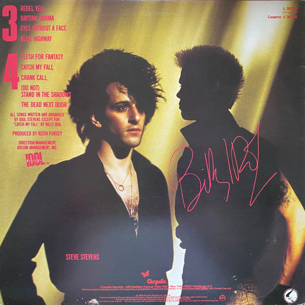 Billy Idol : Rebel Yell (LP, Album)