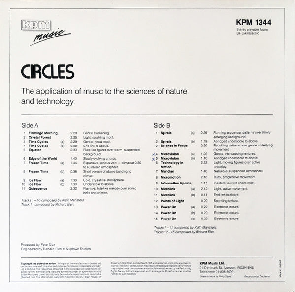 Keith Mansfield / Richard Elen : Circles (LP)