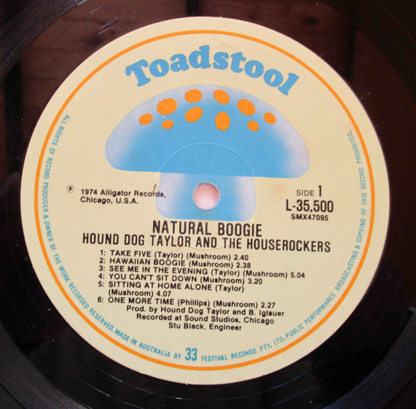 Hound Dog Taylor And The Houserockers* : Natural Boogie (LP, Album)