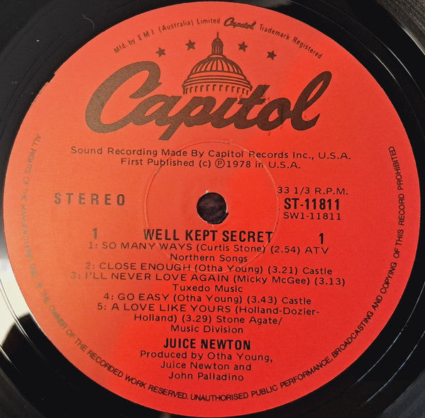 Juice Newton : Well Kept Secret (LP, Album)