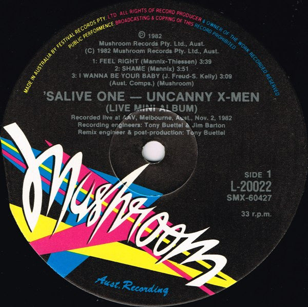 Uncanny X-Men : 'SaliveOne! (LP, MiniAlbum)