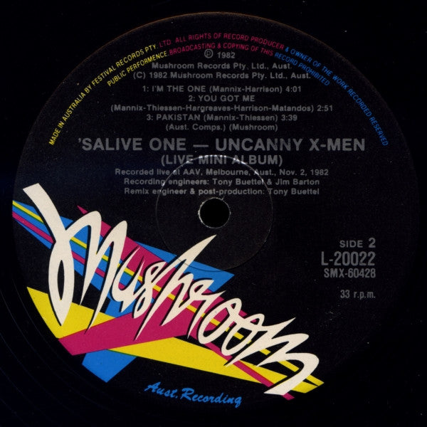 Uncanny X-Men : 'SaliveOne! (LP, MiniAlbum)