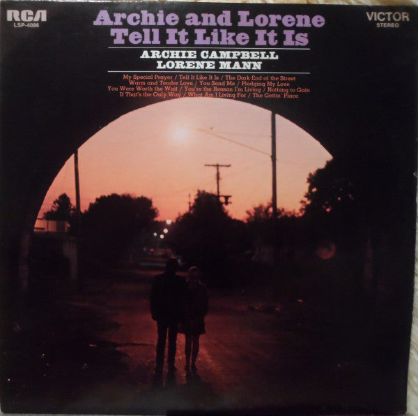 Archie Campbell And Lorene Mann : Archie And Lorene Tell It Like It Is (LP, Album)