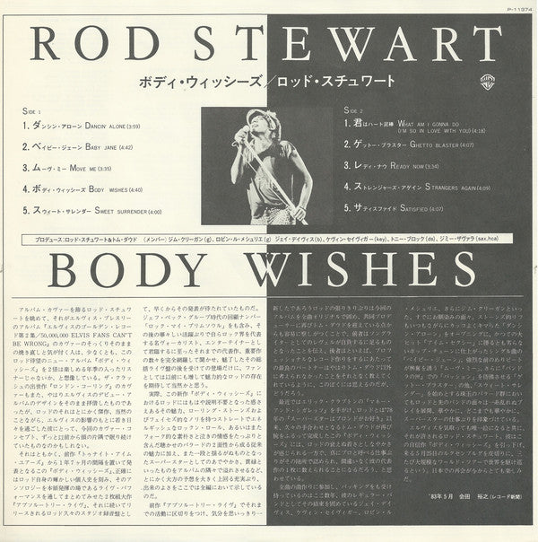 Rod Stewart : Body Wishes (LP, Album)