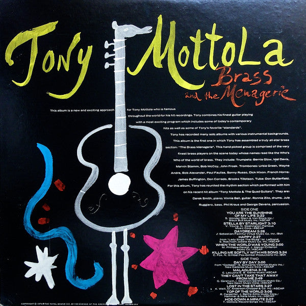 Tony Mottola And The Brass Menagerie : Tony Mottola And The Brass Menagerie (LP, Album, Quad)