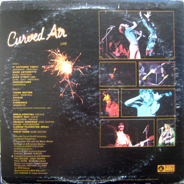 Curved Air : Curved Air Live (LP, Album)