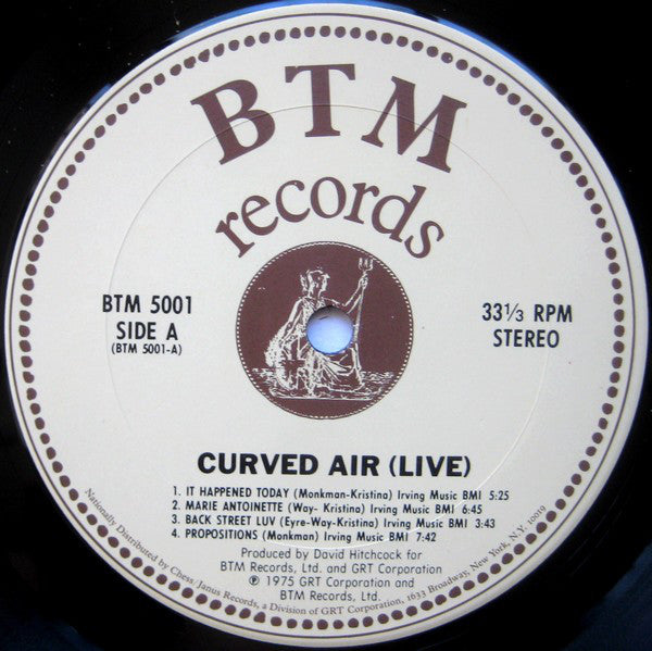 Buy Curved Air : Curved Air Live – Eclectico