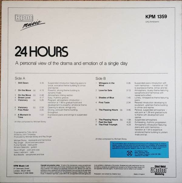 Mike Storey : 24 Hours (LP, Amb)