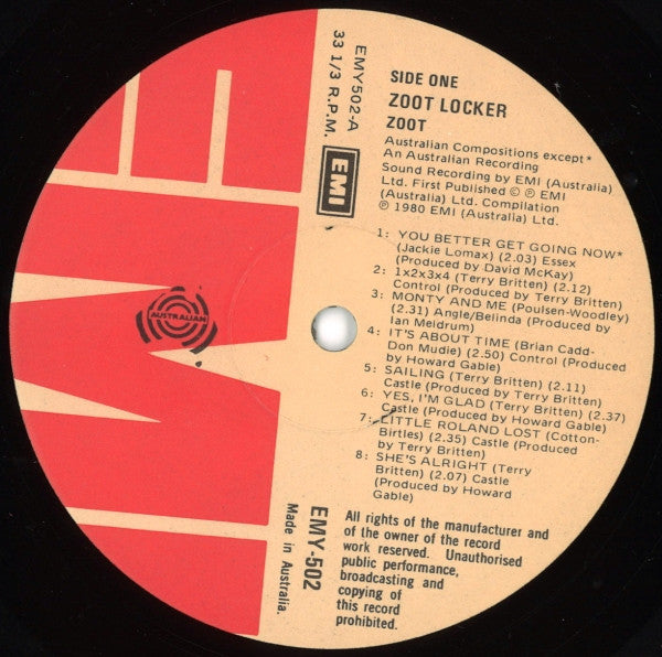 The Zoot* : Zoot Locker (The Best Of The Zoot - 1968-1971) (LP, Comp)