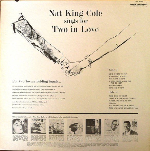 Nat King Cole : Nat King Cole Sings For Two In Love (LP, Album, RE, Scr)