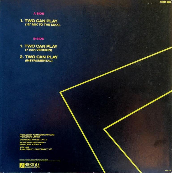 Australian Crawl : Two Can Play (12", Single)