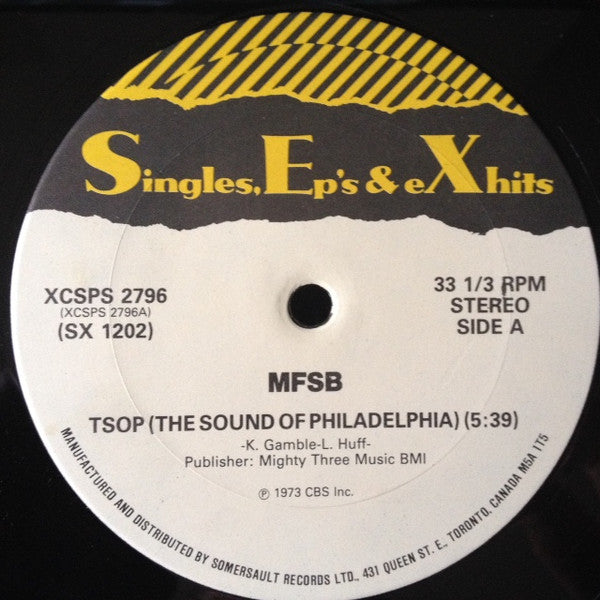 MFSB / O'Jays* : TSOP (The Sound Of Philadelphia) / Love Train (12")