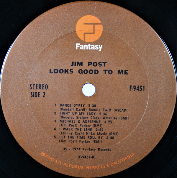 Jim Post : Looks Good To Me (LP, Album)