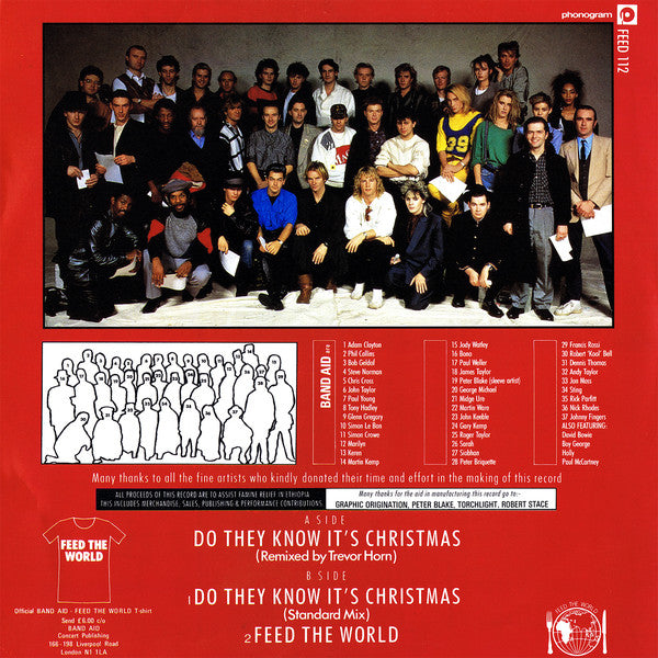 Band Aid : Do They Know It's Christmas? (12", Maxi)