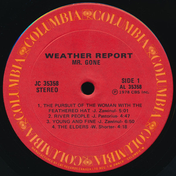 Weather Report : Mr. Gone (LP, Album)