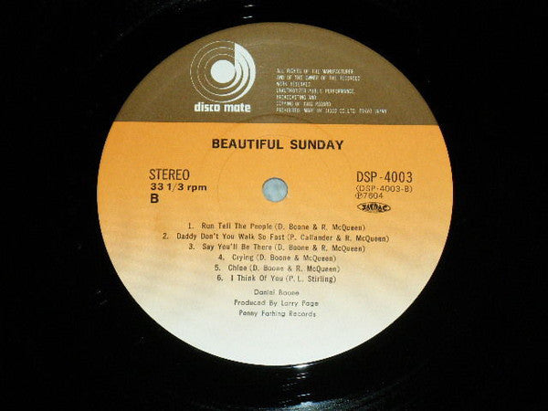 Daniel Boone : Beautiful Sunday (LP, Comp)