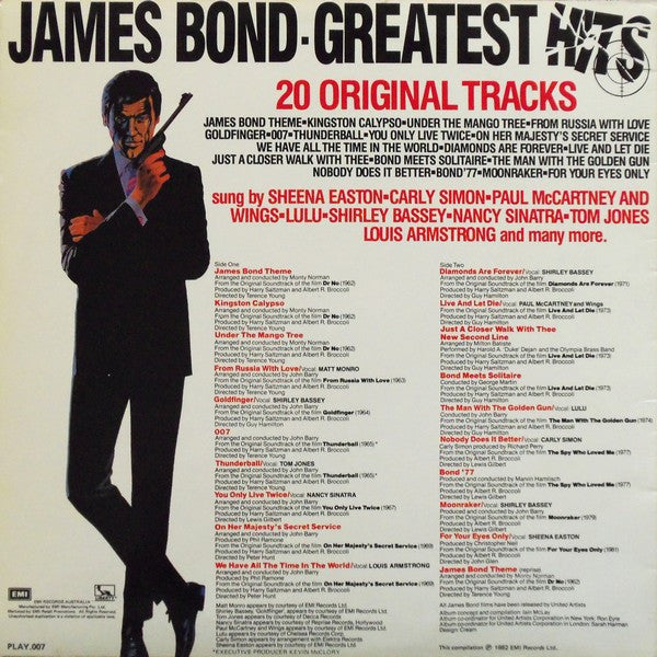 Various : James Bond Greatest Hits (LP, Comp)