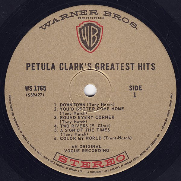 Petula Clark : Petula Clark's Greatest Hits, Vol. 1 (LP, Comp)