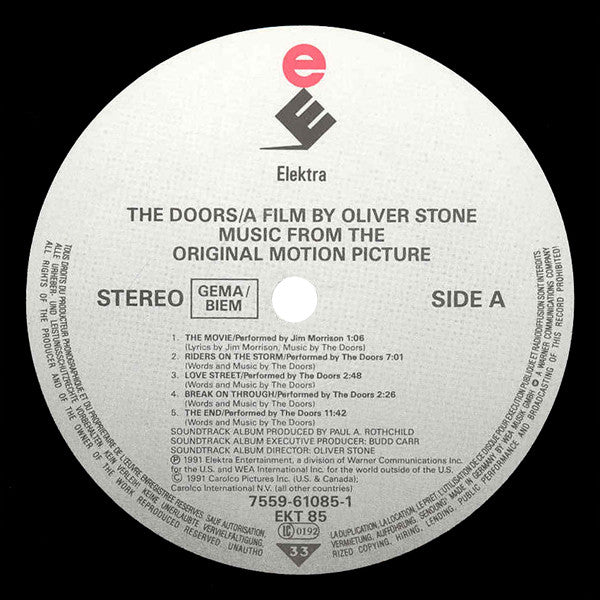 The Doors : The Doors (Music From The Original Motion Picture) (LP, Comp)