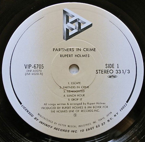 Rupert Holmes : Partners In Crime (LP, Album)