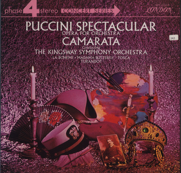 Giacomo Puccini - Tutti Camarata Conducting The Kingsway Symphony Orchestra : Puccini Spectacular (Opera For Orchestra) (LP)