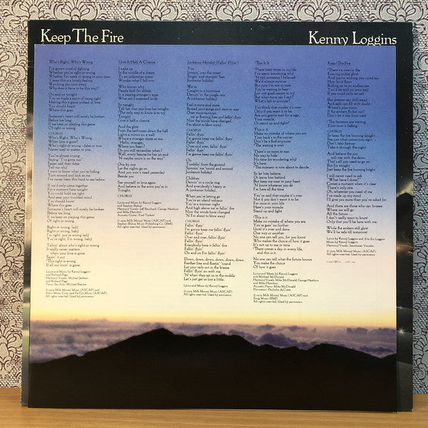 Kenny Loggins : Keep The Fire (LP, Album, Mas)