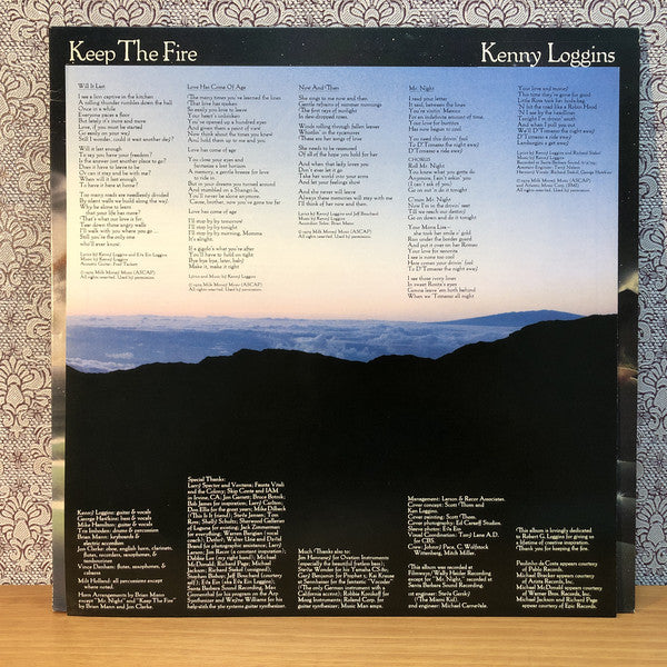 Kenny Loggins : Keep The Fire (LP, Album, Mas)