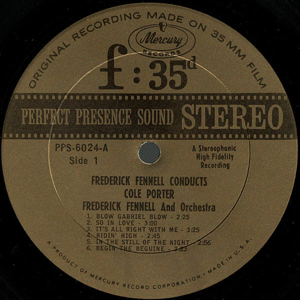 Frederick Fennell And Orchestra : Frederick Fennell Conducts Cole Porter (LP, Album)