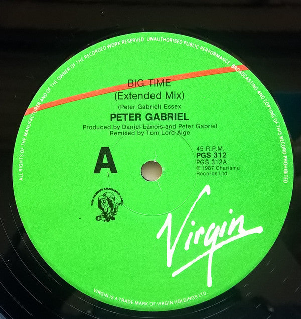 Peter Gabriel : Big Time (12", Single)