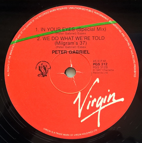 Peter Gabriel : Big Time (12", Single)